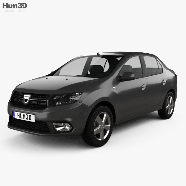 Dacia Logan sedan 2016 3D model