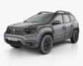 Dacia Duster 2021 3d model wire render