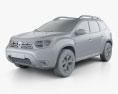 Dacia Duster 2021 3d model clay render