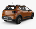 Dacia Sandero Stepway 2022 3d model back view
