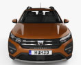 Dacia Sandero Stepway 2022 Modello 3D vista frontale
