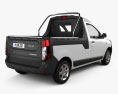 Dacia Dokker PickUp 2021 3D-Modell Rückansicht