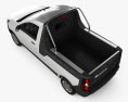 Dacia Dokker PickUp 2021 3D-Modell Draufsicht