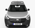 Dacia Dokker PickUp 2021 3D 모델  front view