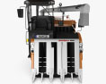 Daedong DXM120 Colheitadeira 2022 Modelo 3d vista de frente