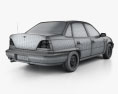 Daewoo LeMans (Nexia, Cielo, Racer) 轿车 1996 3D模型