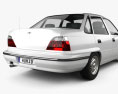 Daewoo LeMans (Nexia, Cielo, Racer) 轿车 1996 3D模型