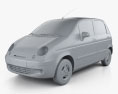 Daewoo Matiz M150 2014 3D 모델  clay render