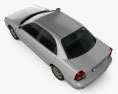 Daewoo Nubira sedan 2014 3d model top view