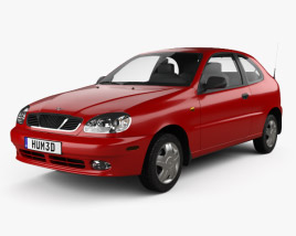 Daewoo Lanos 3-door 2000 3D model