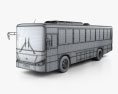 Daewoo BS106 버스 2021 3D 모델  wire render