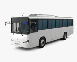 Daewoo BS106 Bus mit Innenraum 2021 3D-Modell