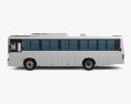 Daewoo BS106 Bus with HQ interior 2021 3d model side view