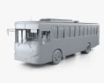 Daewoo BS106 Bus з детальним інтер'єром 2021 3D модель clay render