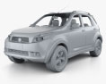 Daihatsu Terios 2011 3d model clay render