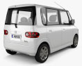 Daihatsu Tanto 2006 3D-Modell Rückansicht