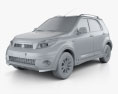 Daihatsu Terios 2016 3D модель clay render
