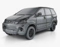 Daihatsu Xenia Sporty 2014 3D-Modell wire render