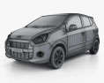 Daihatsu Astra Ayla 2016 3D 모델  wire render