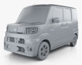Daihatsu Wake 2017 3d model clay render