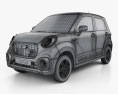 Daihatsu Cast Activa 2018 3d model wire render