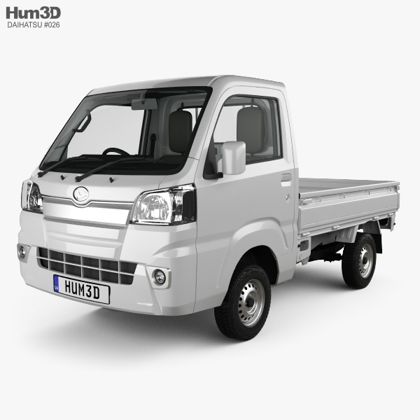 Daihatsu Hijet Truck mit Innenraum 2014 3D-Modell