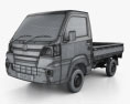 Daihatsu Hijet Truck with HQ interior 2017 3d model wire render