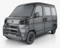 Daihatsu Hijet Cargo 2020 3D модель wire render