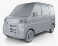 Daihatsu Hijet Cargo 2020 3d model clay render