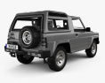 Daihatsu Rocky Wagon 1987 3D-Modell Rückansicht