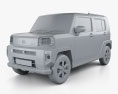 Daihatsu Taft 2022 3d model clay render