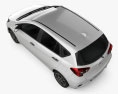 Daihatsu Sirion 2021 3d model top view