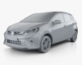Daihatsu Sirion 2021 3d model clay render