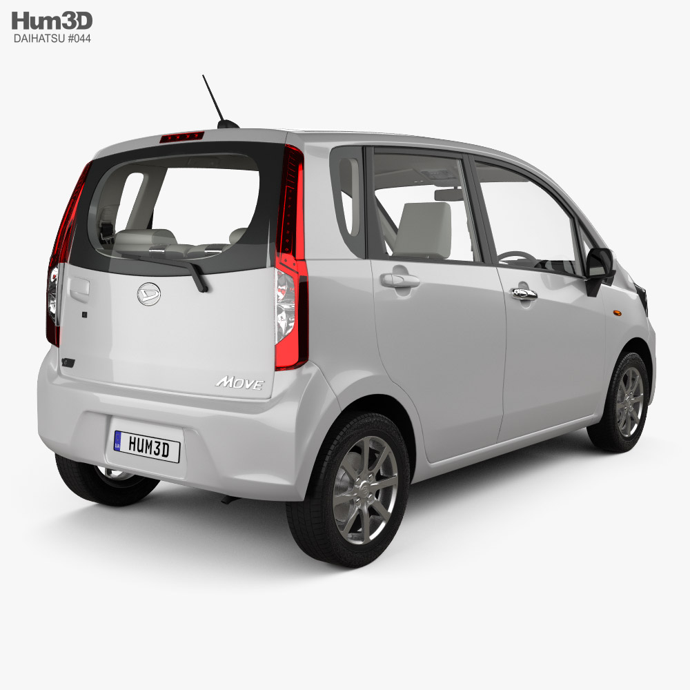 Daihatsu Move with HQ interior 2015 3d model back view