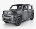 Daihatsu Taft with HQ interior 2022 3d model wire render