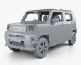 Daihatsu Taft with HQ interior 2022 3d model clay render