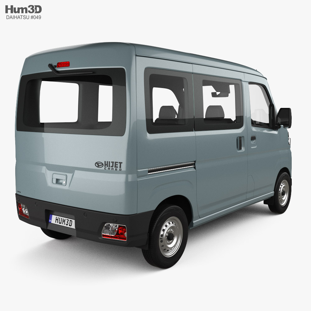 Daihatsu Hijet Cargo Deluxe 2022 3d model back view