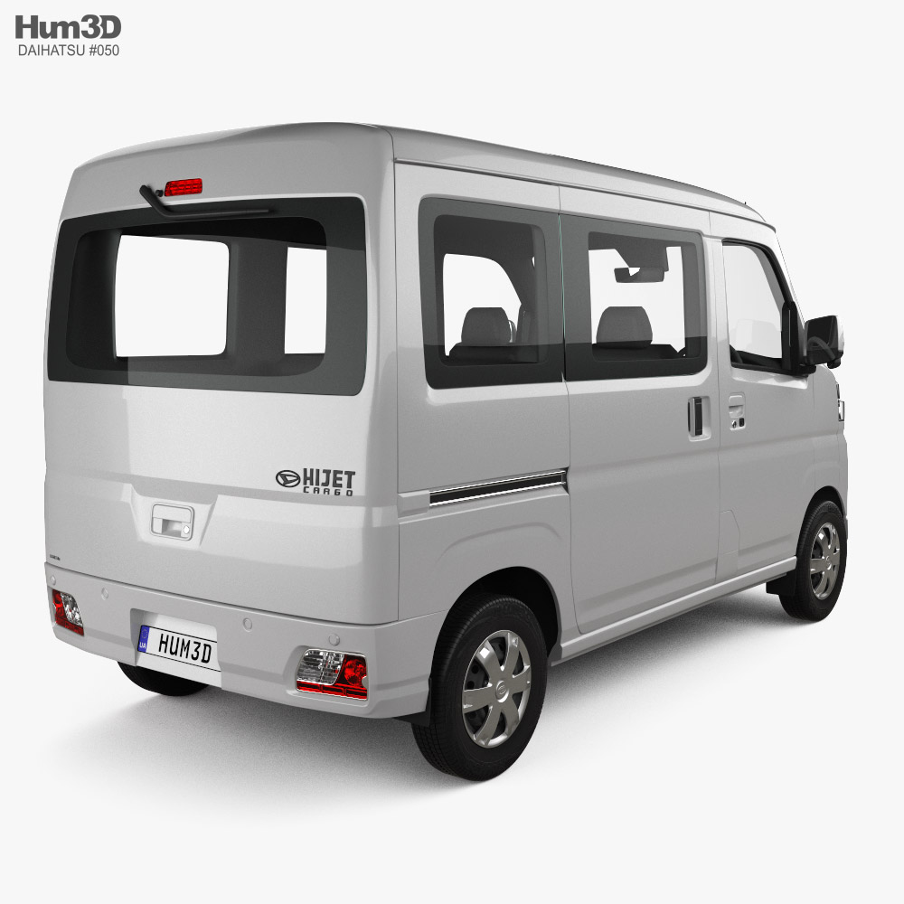 Daihatsu Hijet Cargo Turbo 2022 3d model back view