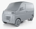 Daihatsu Hijet Cargo Turbo 2022 3D модель clay render