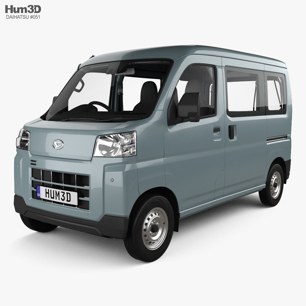 Daihatsu Hijet Cargo Deluxe with HQ interior 2022 3D-Modell