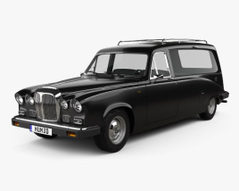 Daimler DS420 Hearse 1987 3D model