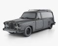 Daimler DS420 Hearse 1987 3d model wire render