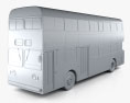 Daimler Fleetline CRG6 Autobus a due piani 1965 Modello 3D clay render