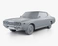 Datsun 260C coupé 1976 3D-Modell clay render