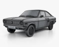 Datsun 1200 coupe 1970 3d model wire render