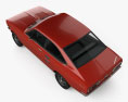 Datsun 1200 coupé 1970 3D-Modell Draufsicht