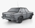 Datsun Stanza 4ドア レースカー セダン 1977 3Dモデル