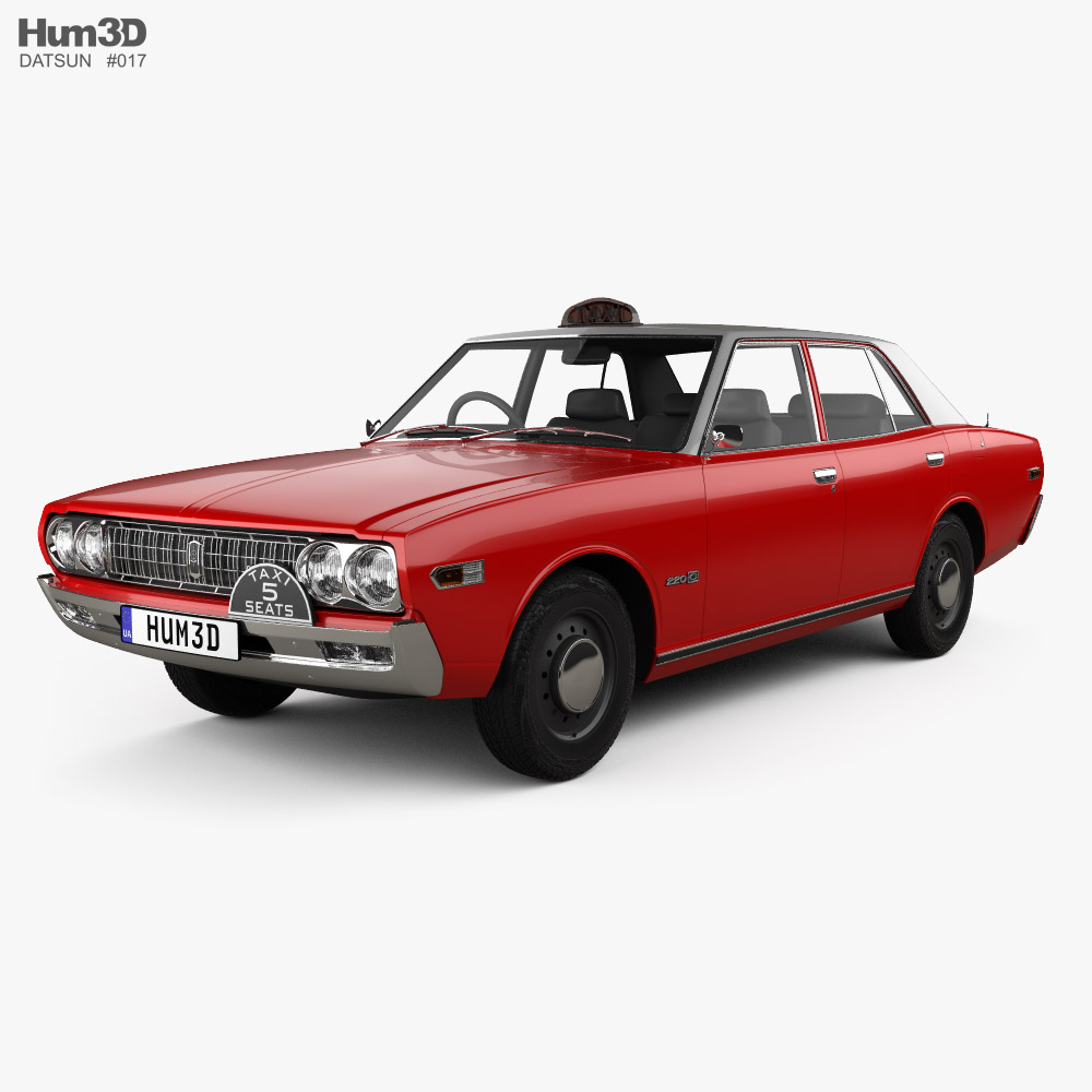 Datsun 220C Taxi 1971 3D model