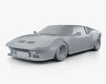 De Tomaso Pantera GT5 1980 3d model clay render