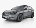 De Tomaso Deauville 2011 3d model wire render